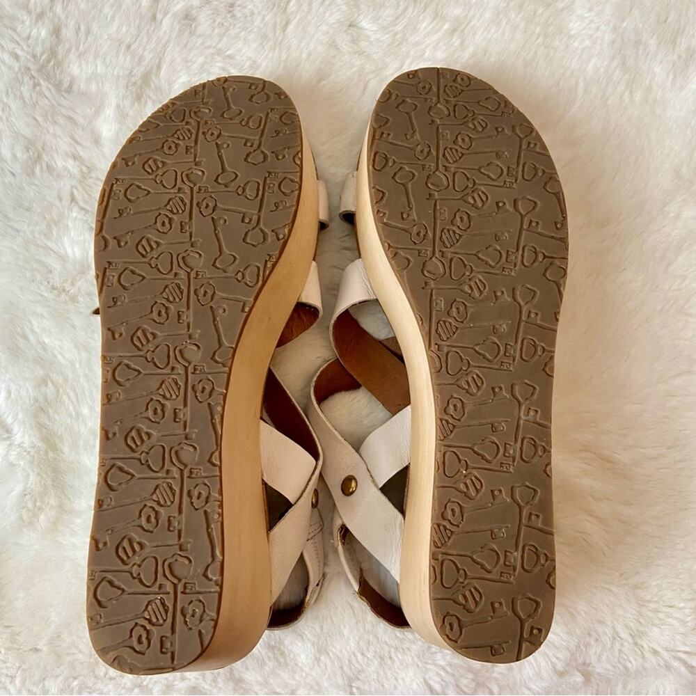 FOSSIL Leather Platform Sandals - Picture 4 of 9